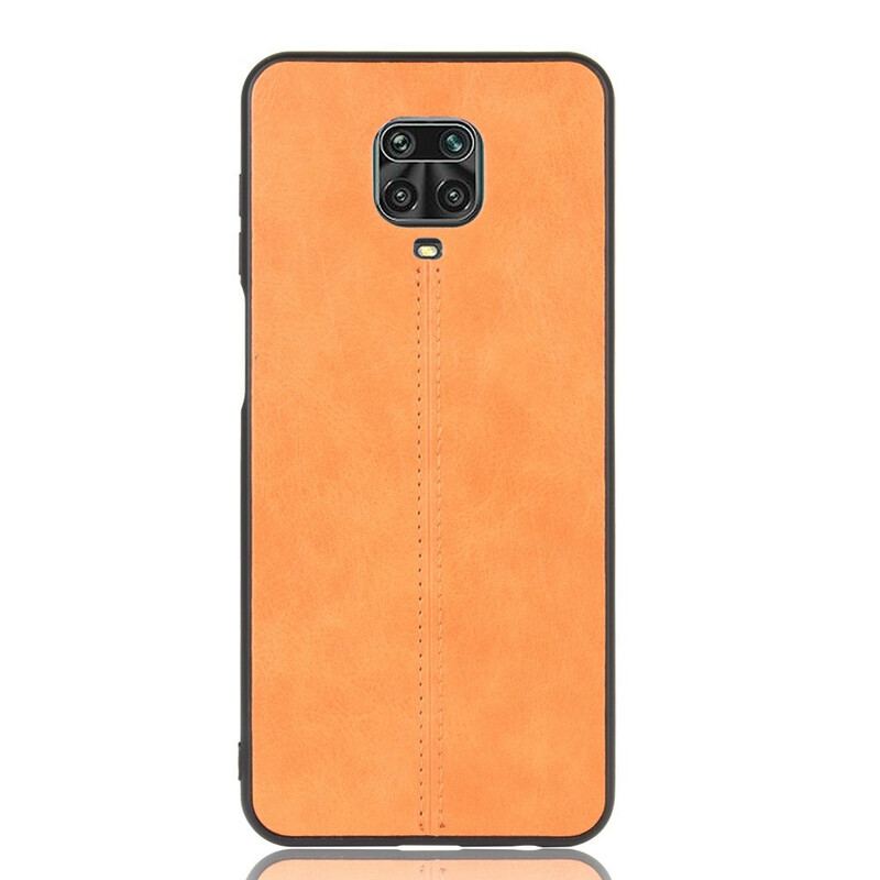 Capa Para Xiaomi Redmi Note 9S / 9 Pro Efeito Couro Couture