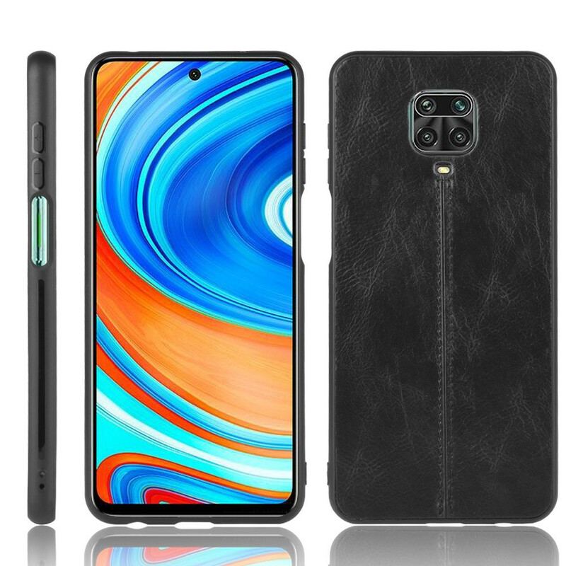 Capa Para Xiaomi Redmi Note 9S / 9 Pro Efeito Couro Couture