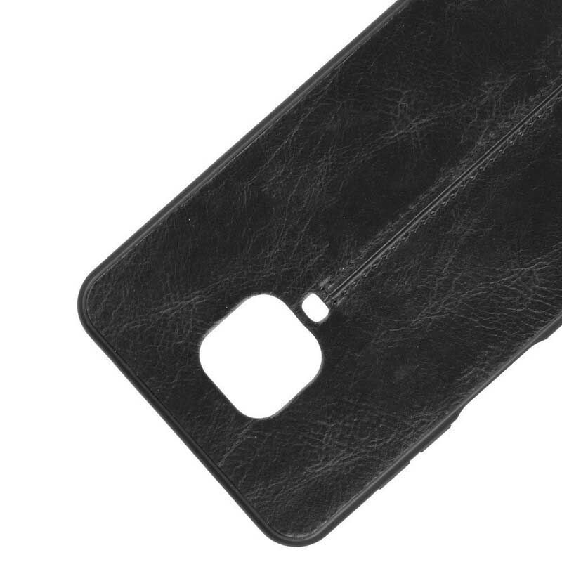 Capa Para Xiaomi Redmi Note 9S / 9 Pro Efeito Couro Couture