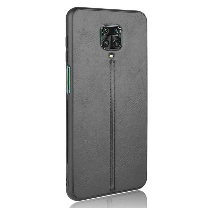 Capa Para Xiaomi Redmi Note 9S / 9 Pro Efeito Couro Couture