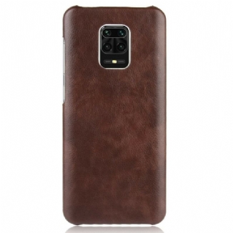 Capa Para Xiaomi Redmi Note 9S / 9 Pro Efeito Couro Lichia