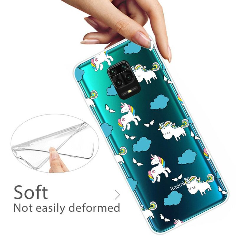 Capa Para Xiaomi Redmi Note 9S / 9 Pro Pequenos Unicórnios