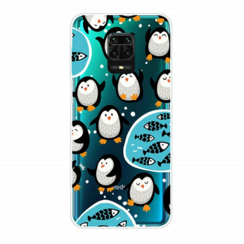 Capa Para Xiaomi Redmi Note 9S / 9 Pro Pinguins