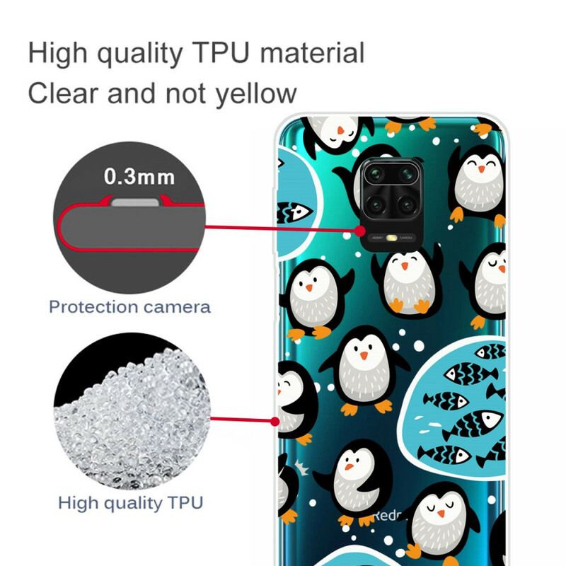 Capa Para Xiaomi Redmi Note 9S / 9 Pro Pinguins