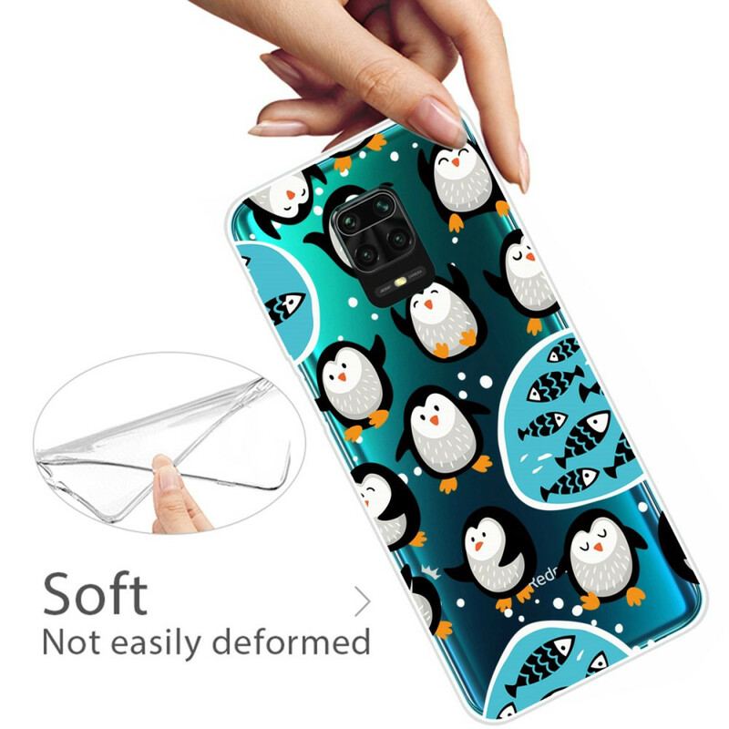 Capa Para Xiaomi Redmi Note 9S / 9 Pro Pinguins