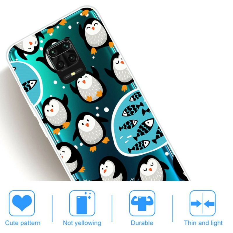 Capa Para Xiaomi Redmi Note 9S / 9 Pro Pinguins