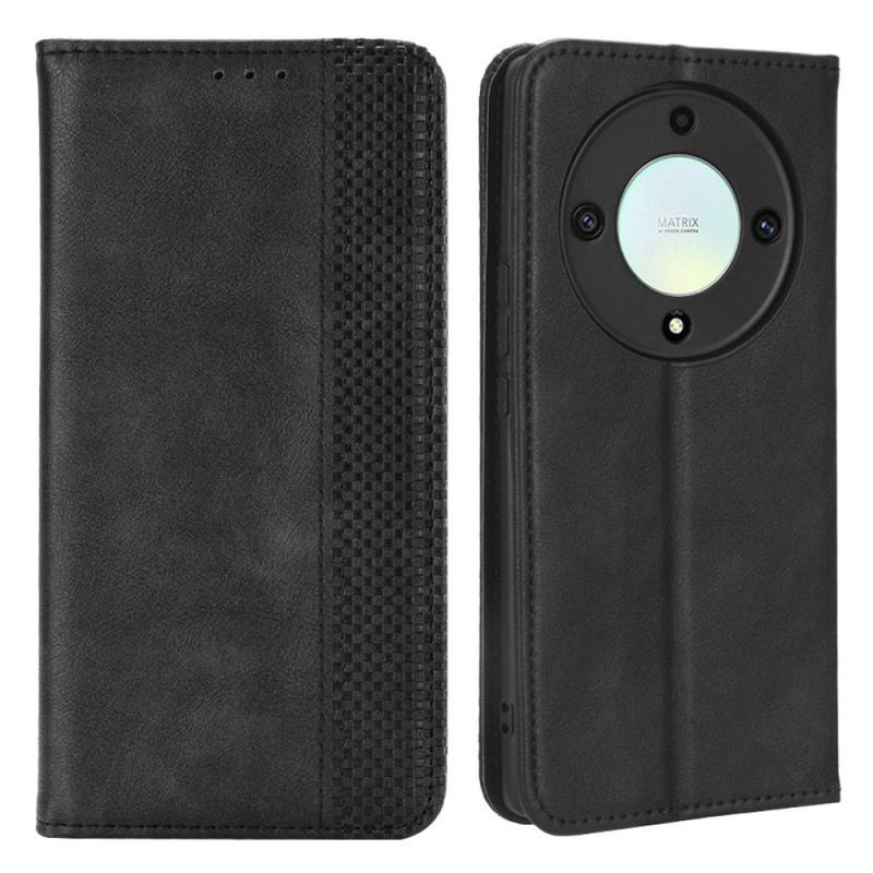 Capa De Celular Para Honor Magic 5 Lite Flip Estilo De Couro Estilizado