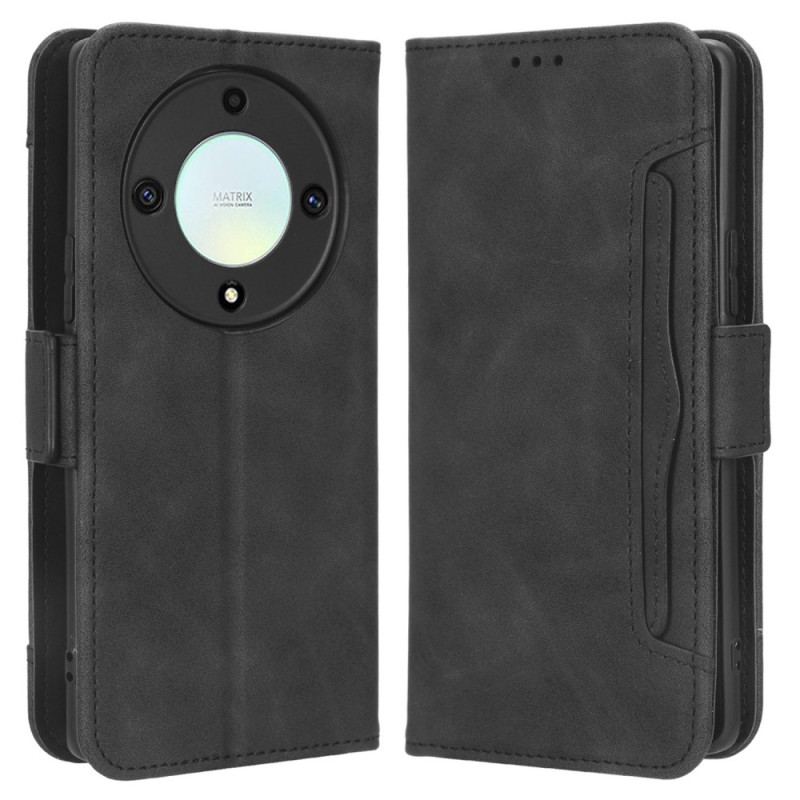 Capa De Couro Para Honor Magic 5 Lite Cartões Múltiplos