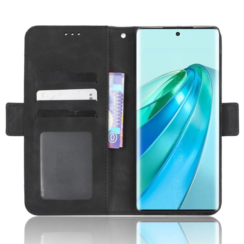 Capa De Couro Para Honor Magic 5 Lite Cartões Múltiplos