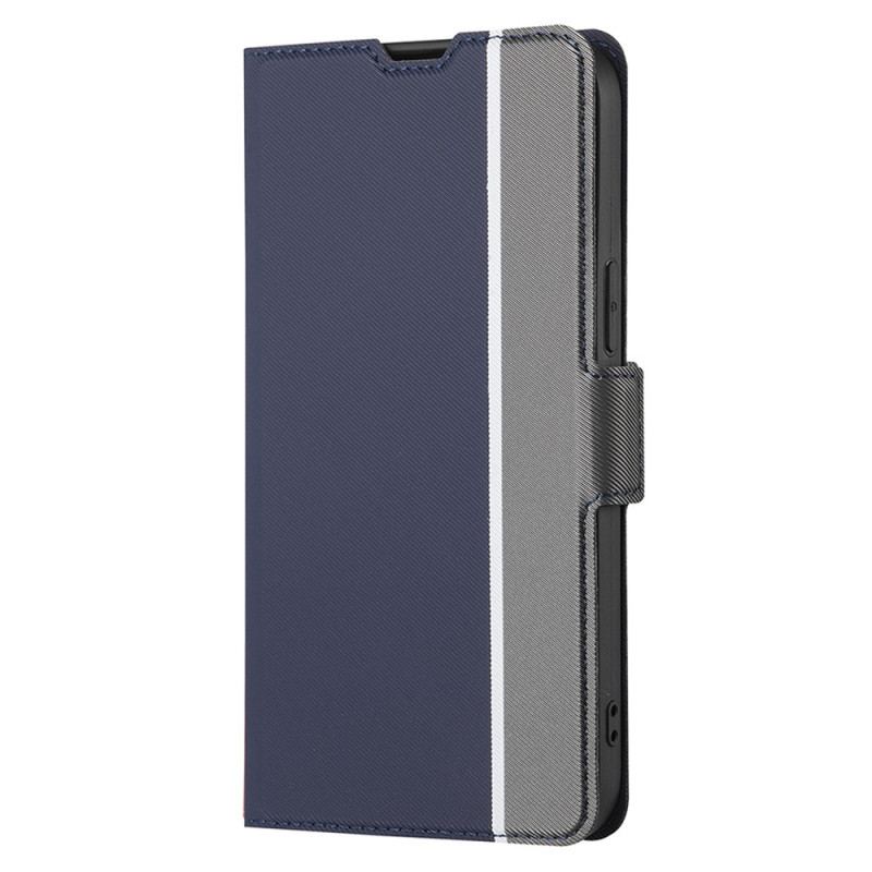 Capa Em Pele Para Honor Magic 5 Lite Dois Tons