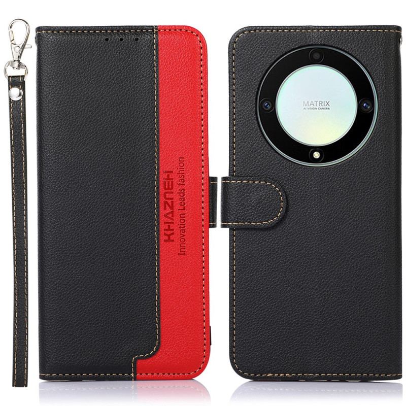 Capa Flip Para Honor Magic 5 Lite Estilo Lichia Rfid Khazneh