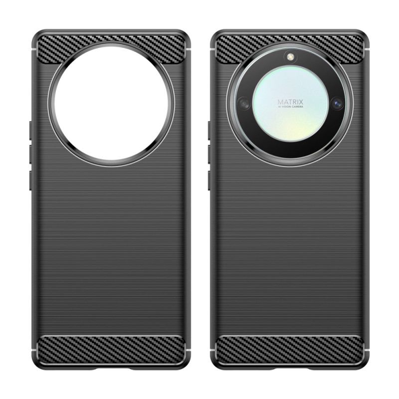 Capa Para Honor Magic 5 Lite Fibra De Carbono Escovada