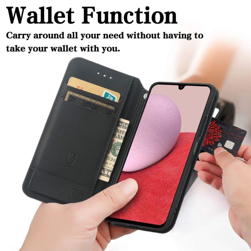 Capa De Celular Para Samsung Galaxy A14 / A14 5G Flip Projeto Rfid Caseneo