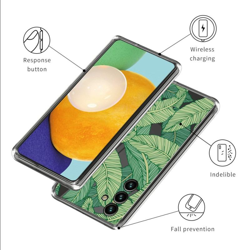 Capa De Celular Para Samsung Galaxy A14 / A14 5G Folhas