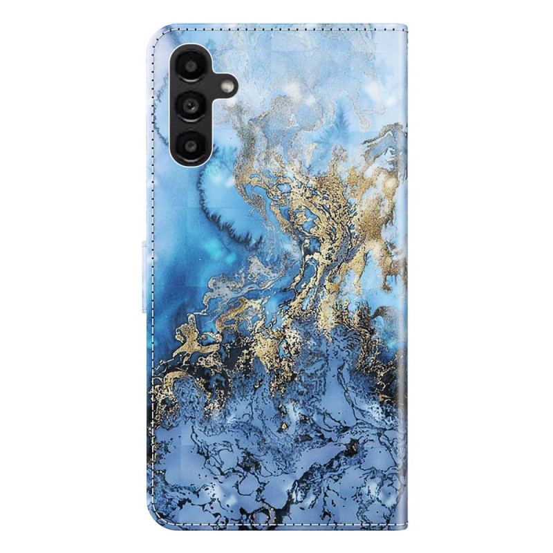 Capa Flip Para Samsung Galaxy A14 / A14 5G Tons Azuis