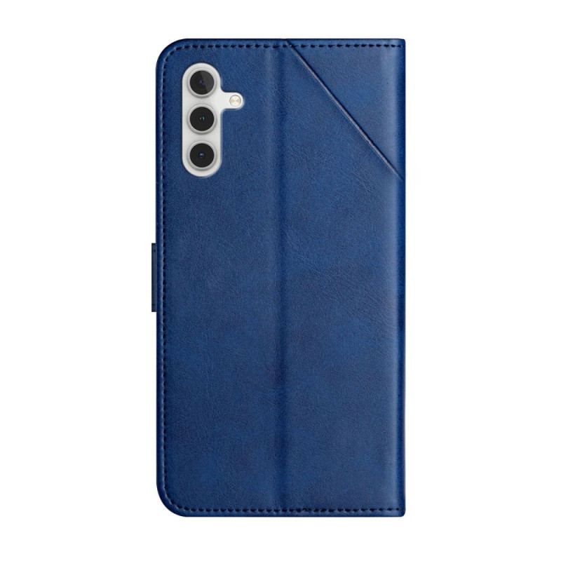 Capa Folio Para Samsung Galaxy A14 / A14 5G De Cordão Estilo De Couro Geométrico Com Tiras