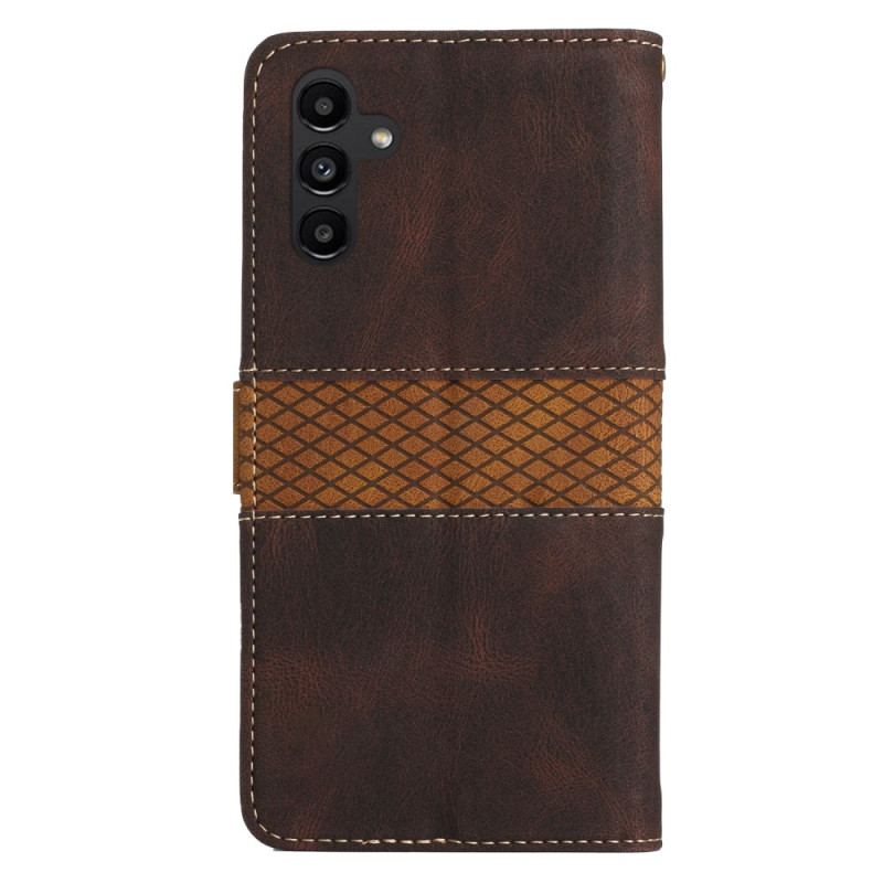 Capa Folio Para Samsung Galaxy A14 / A14 5G De Cordão Padrão De Tiras