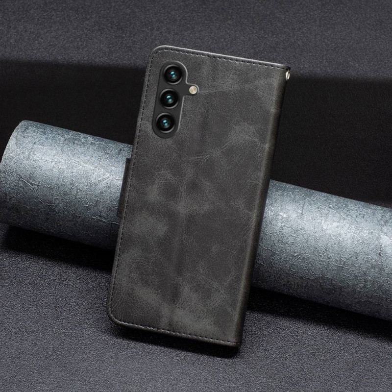 Capa Folio Para Samsung Galaxy A14 / A14 5G Fecho Oblíquo