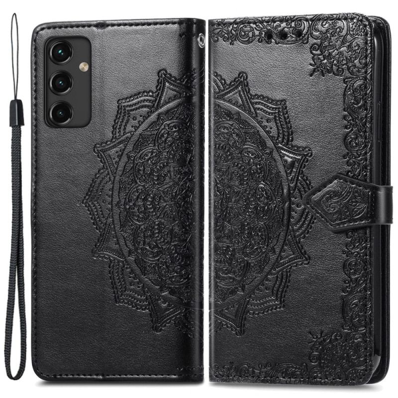 Capa Folio Para Samsung Galaxy A14 / A14 5G Mandala Vintage
