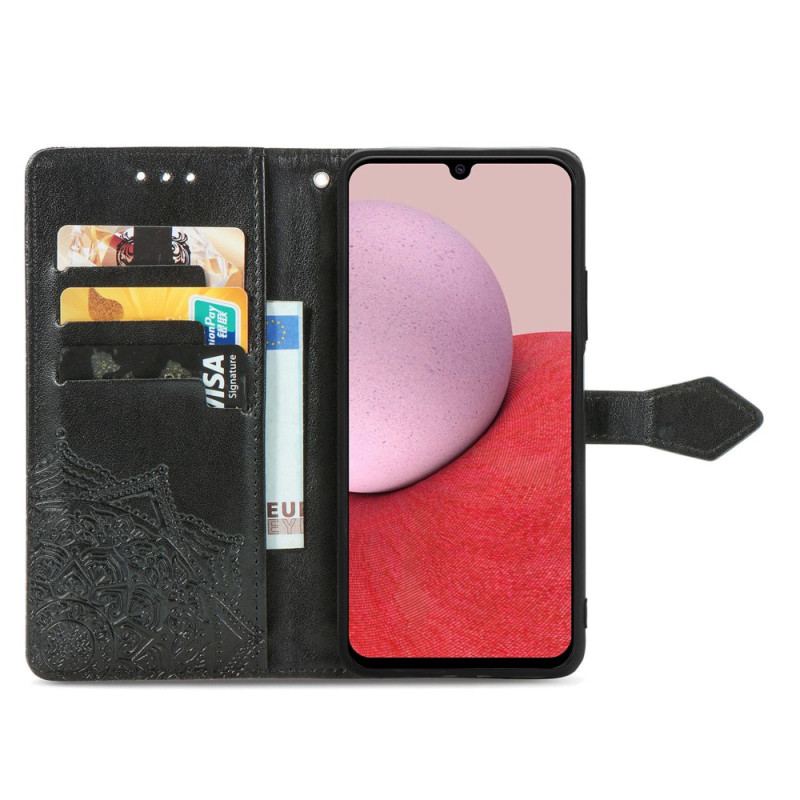 Capa Folio Para Samsung Galaxy A14 / A14 5G Mandala Vintage