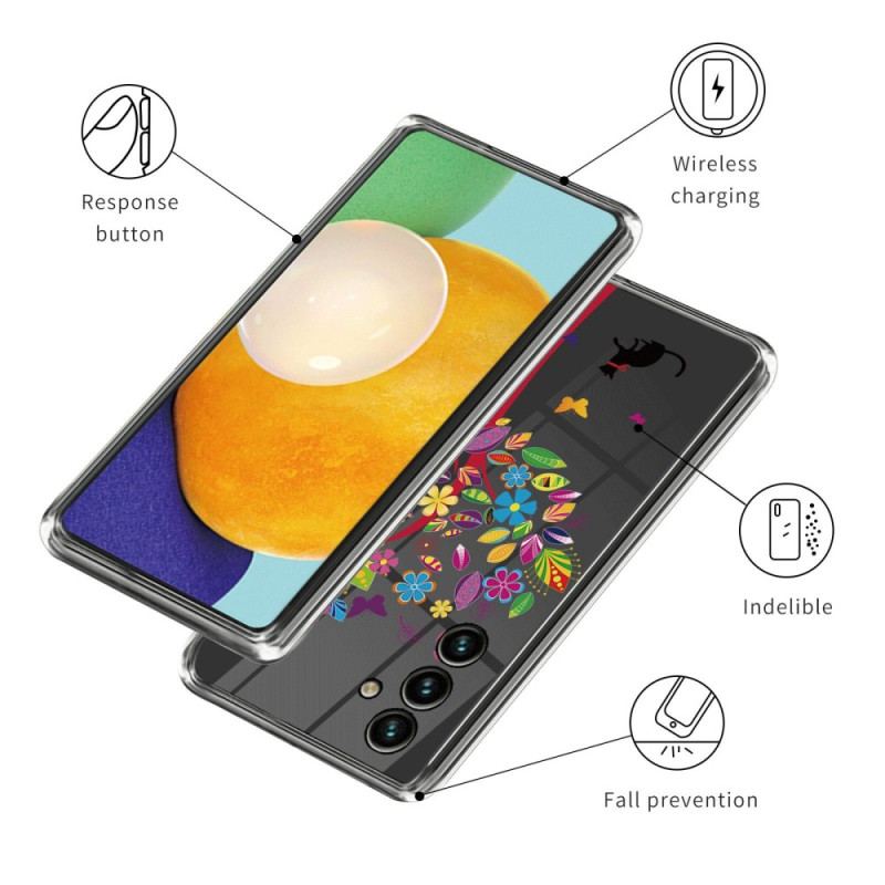 Capa Para Samsung Galaxy A14 / A14 5G Árvore Colorida Sem Costura