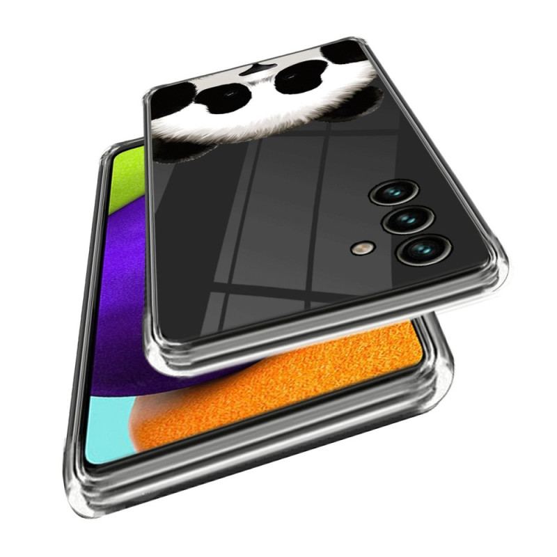 Capa Para Samsung Galaxy A14 / A14 5G Cabeça De Panda Transparente
