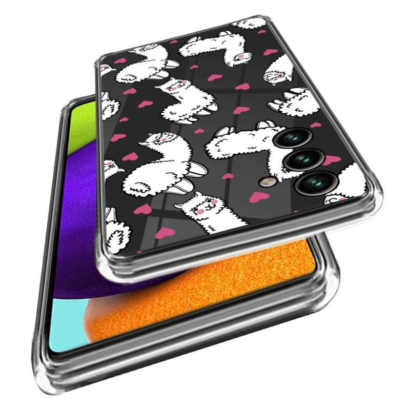 Capa Para Samsung Galaxy A14 / A14 5G Lamas Múltiplos Sem Costura