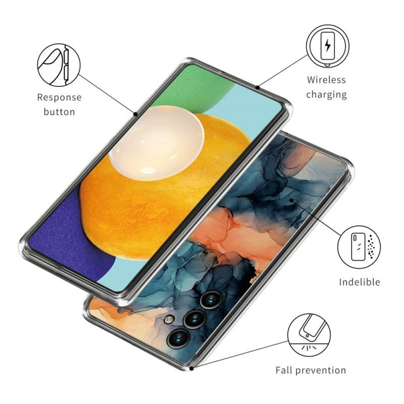 Capa Para Samsung Galaxy A14 / A14 5G Mármore Aquarela