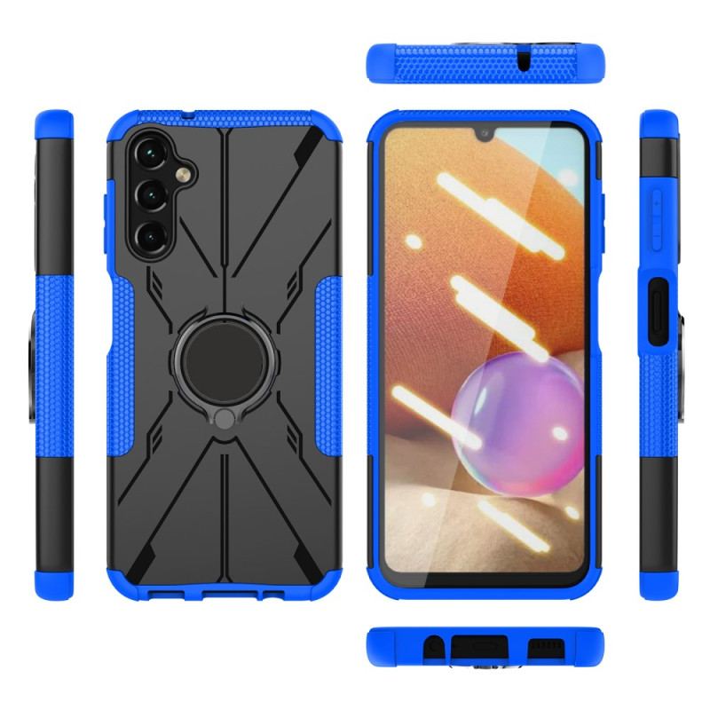 Capa Para Samsung Galaxy A14 / A14 5G Suporte De Anel Bicolor