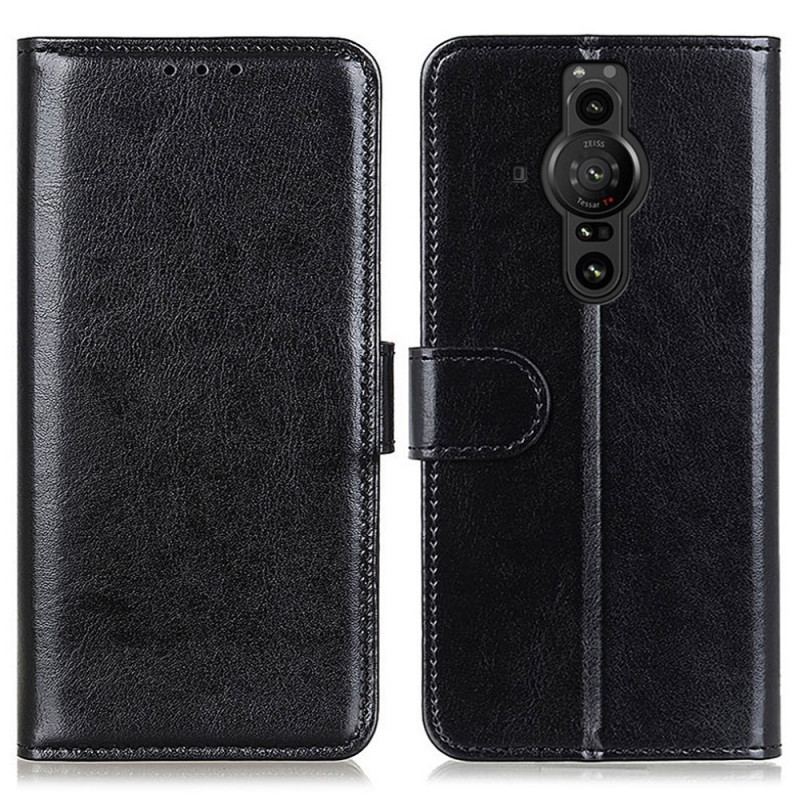Capa De Couro Para Sony Xperia Pro-I Frozen Finesse