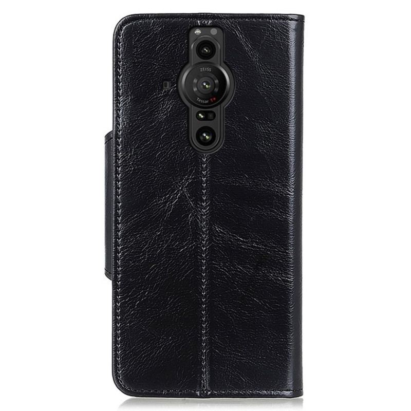 Capa De Couro Para Sony Xperia Pro-I Khazneh