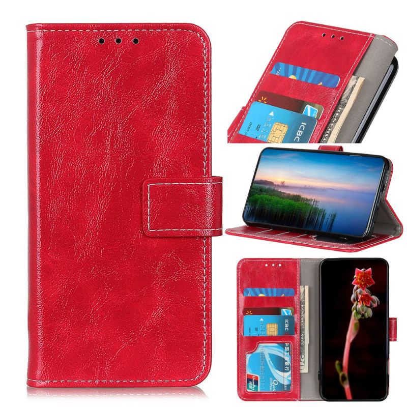 Capa Flip Para Sony Xperia Pro-I Costuras Brilhantes E Expostas