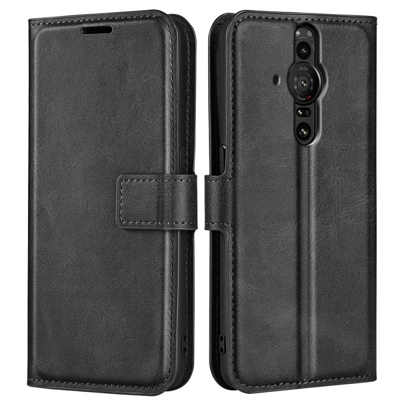 Capa Flip Para Sony Xperia Pro-I Couro Sintético Fino