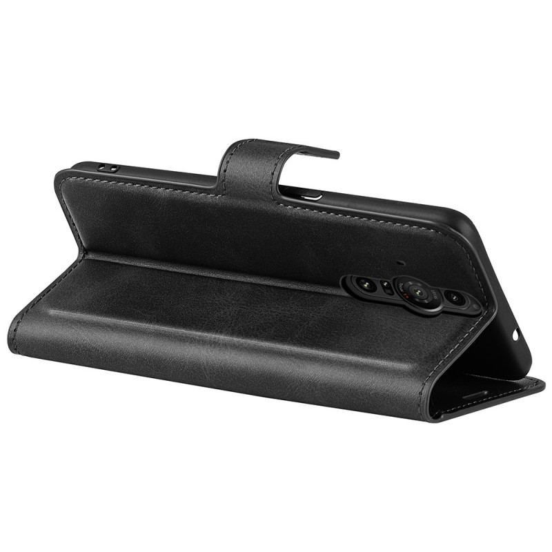 Capa Flip Para Sony Xperia Pro-I Couro Sintético Fino