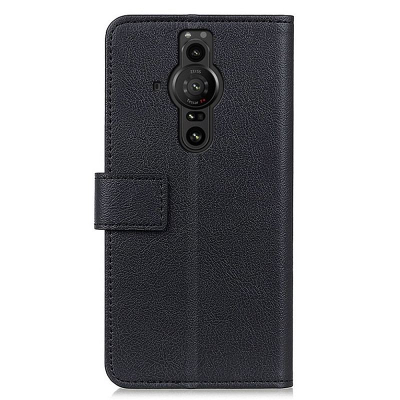 Capa Flip Para Sony Xperia Pro-I Efeito Couro Clássico