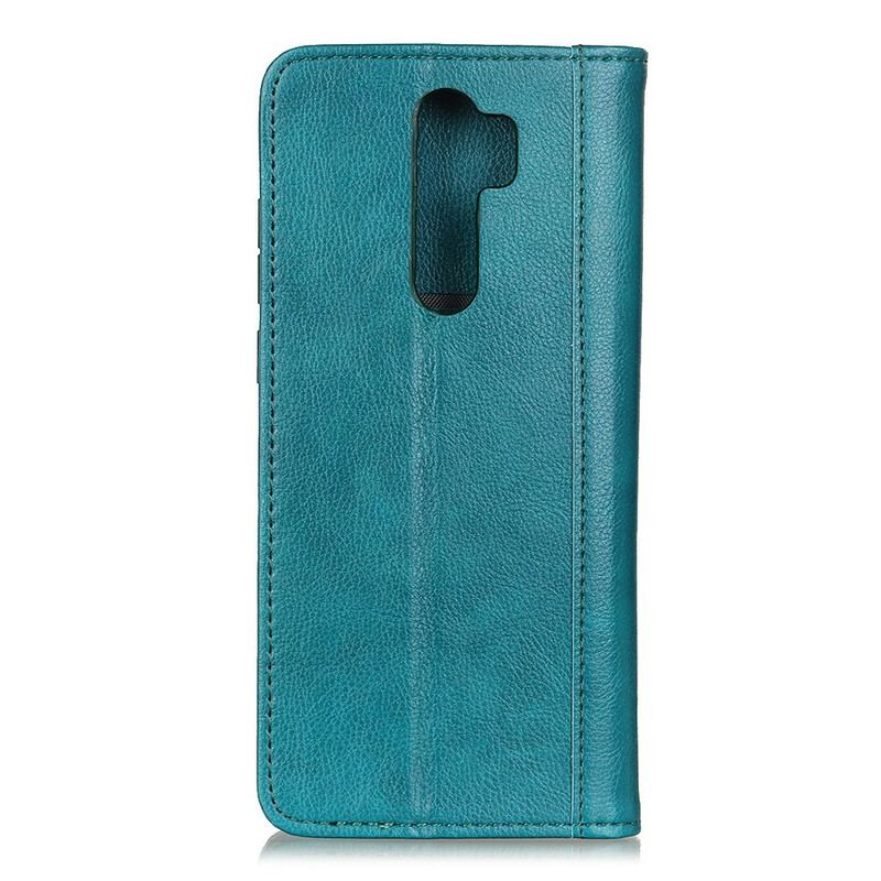 Capa De Celular Para Xiaomi Redmi 9 Flip Versão Couro Rachado Lichia