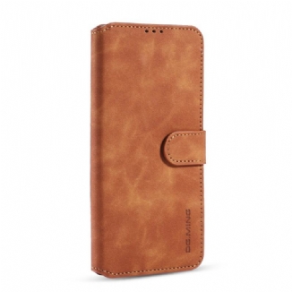 Capa Em Pele Para Xiaomi Redmi 9 Dg.ming Retro