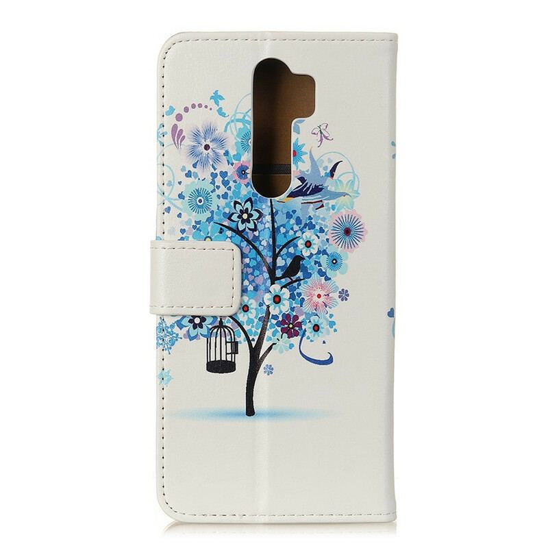 Capa Flip Para Xiaomi Redmi 9 Árvore Florida