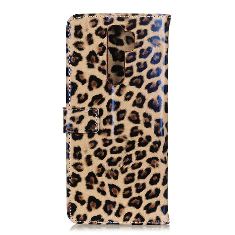 Capa Flip Para Xiaomi Redmi 9 Leopardo