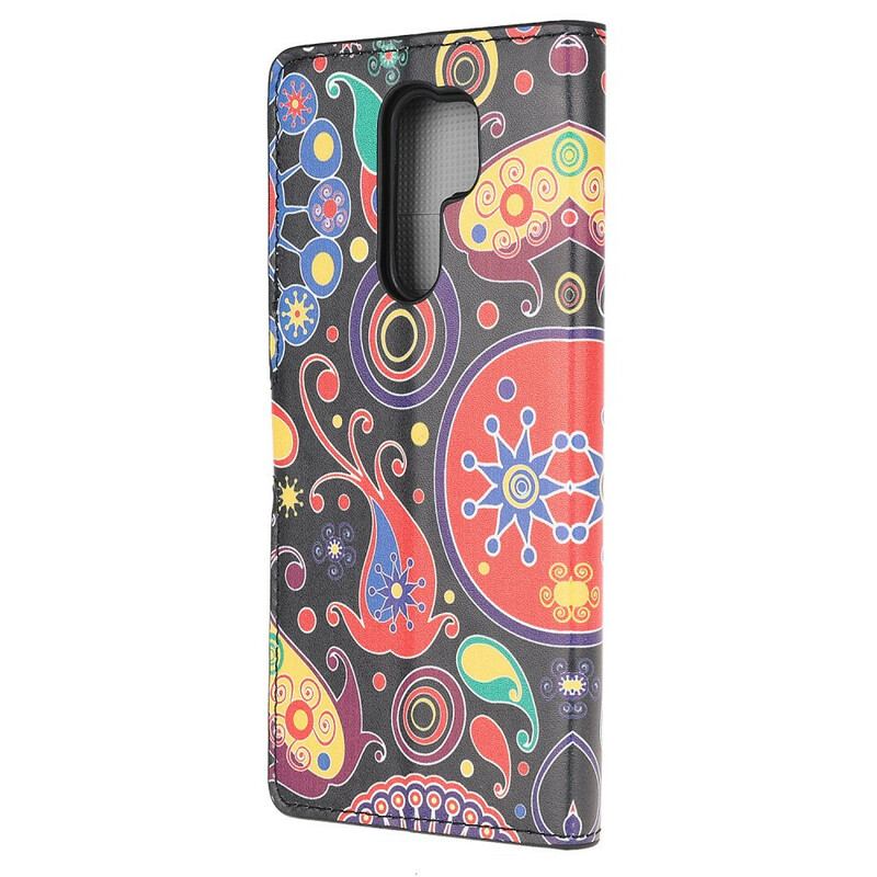 Capa Folio Para Xiaomi Redmi 9 Design Da Galáxia