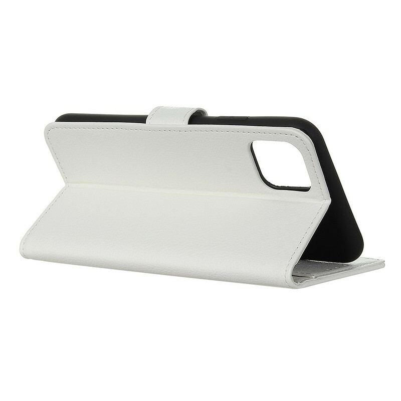Capa De Couro Para iPhone 12 Mini Couro Sintético De Lichia