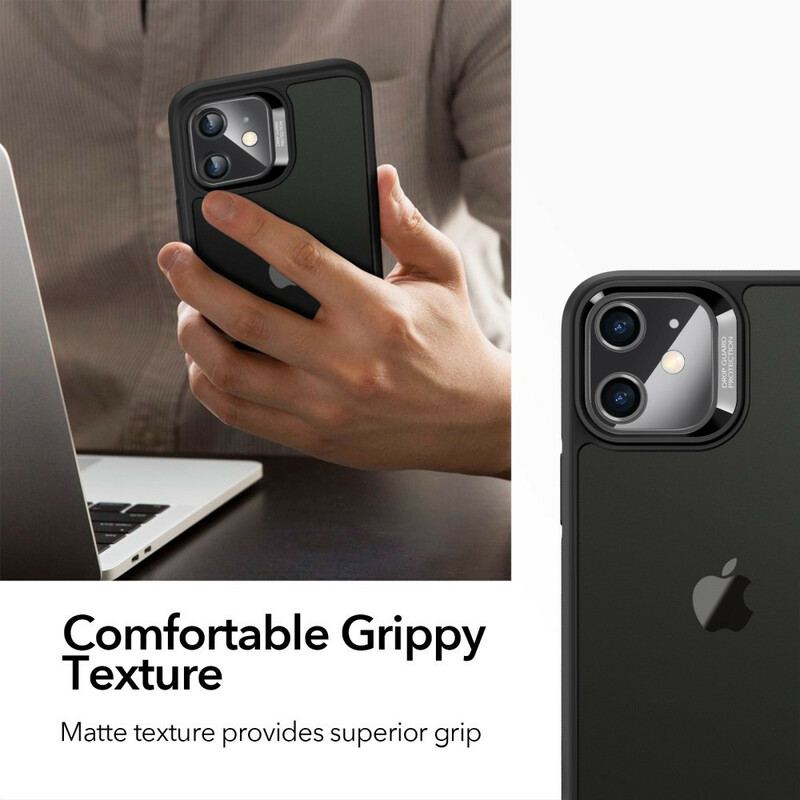 Capa Para iPhone 12 Mini Fundo De Vidro E Bordas De Silicone