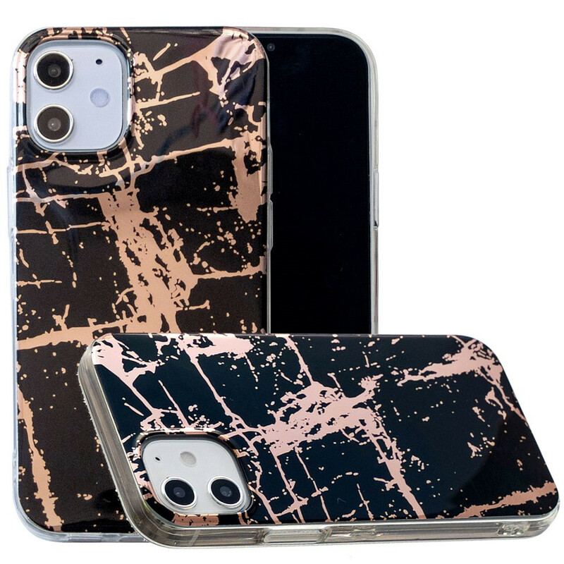 Capa Para iPhone 12 Mini Geometria Colorida De Mármore 2