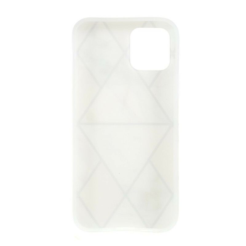 Capa Para iPhone 12 Mini Geometria Do Mármore De Silicone