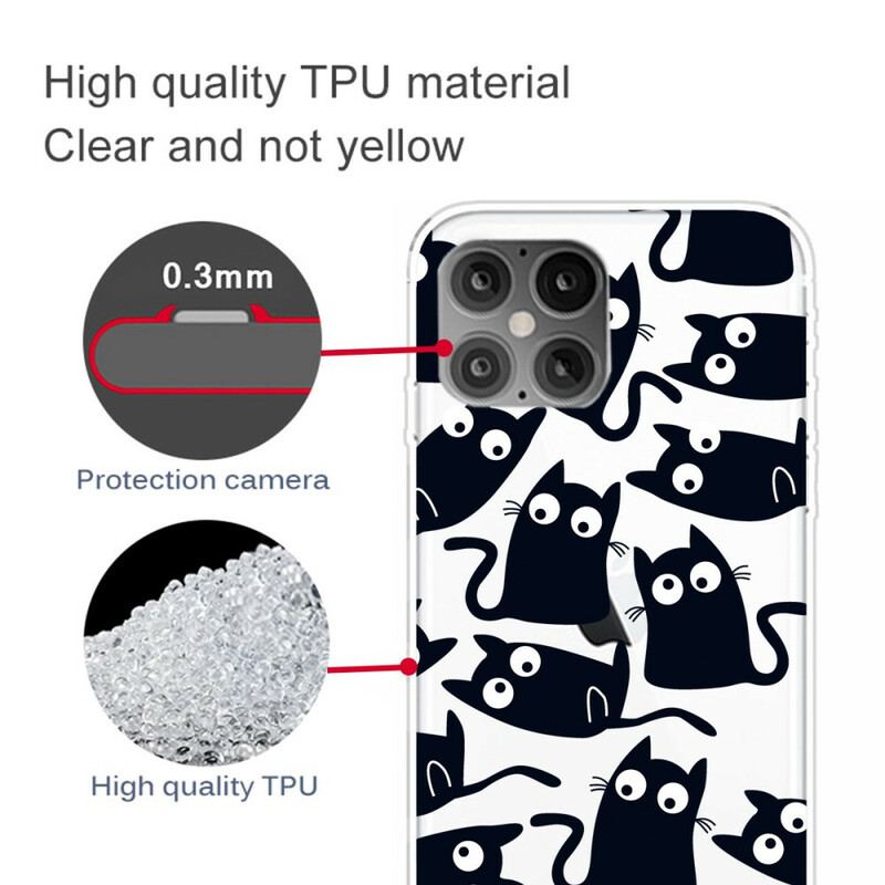 Capa Para iPhone 12 Mini Ratos Pretos