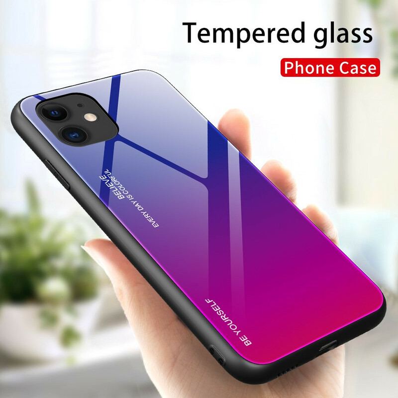 Capa Para iPhone 12 Mini Vidro Temperado Seja Você Mesmo