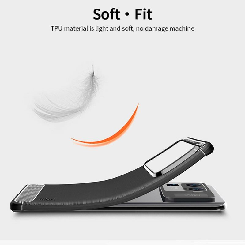 Capa De Celular Para Xiaomi Mi 11 Ultra Fibra De Carbono Escovada Mofi
