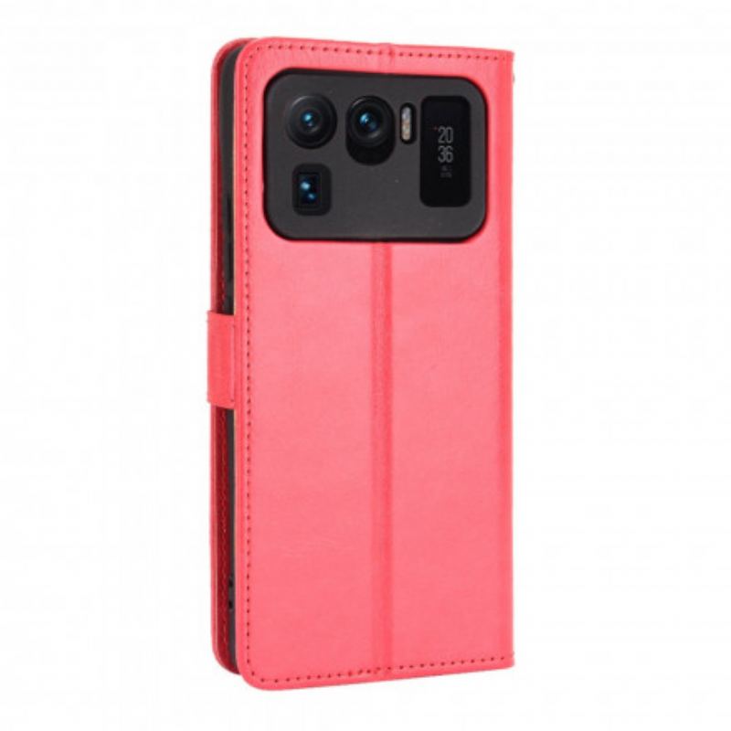 Capa De Couro Para Xiaomi Mi 11 Ultra Couro Falso Chamativo