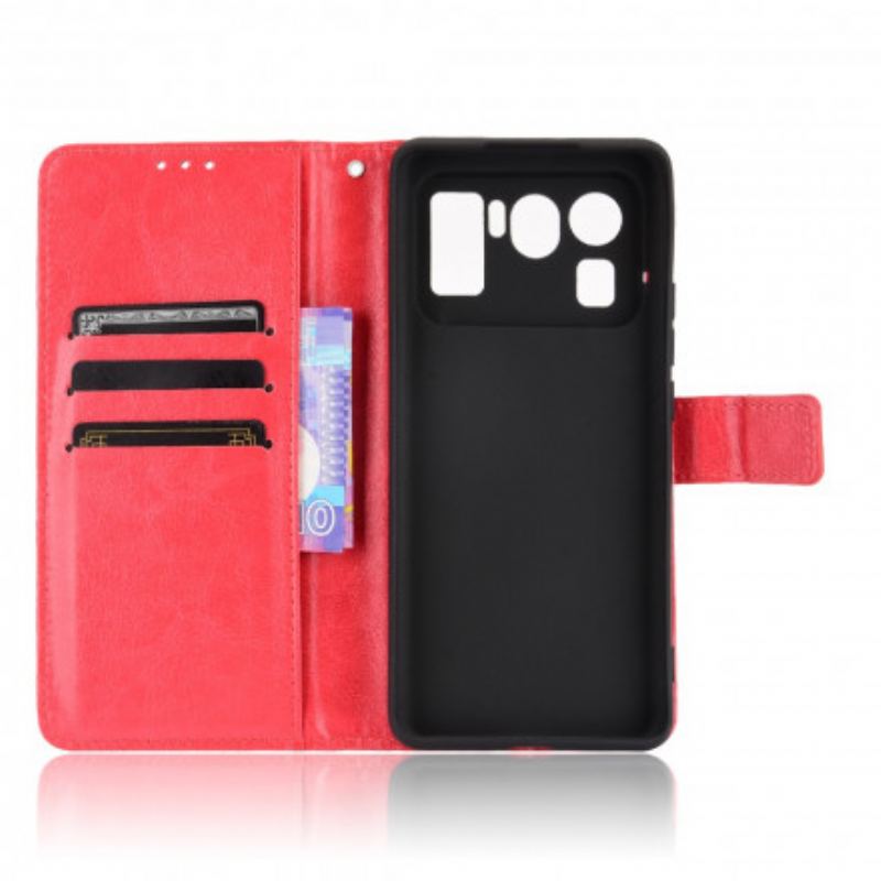 Capa De Couro Para Xiaomi Mi 11 Ultra Couro Falso Chamativo