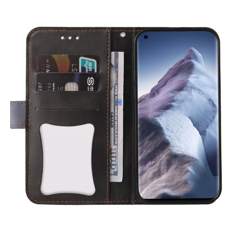 Capa Flip Para Xiaomi Mi 11 Ultra Dois Tons